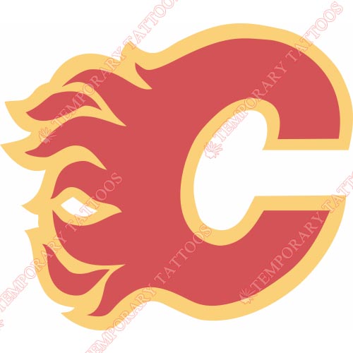 Calgary Flames Customize Temporary Tattoos Stickers NO.98